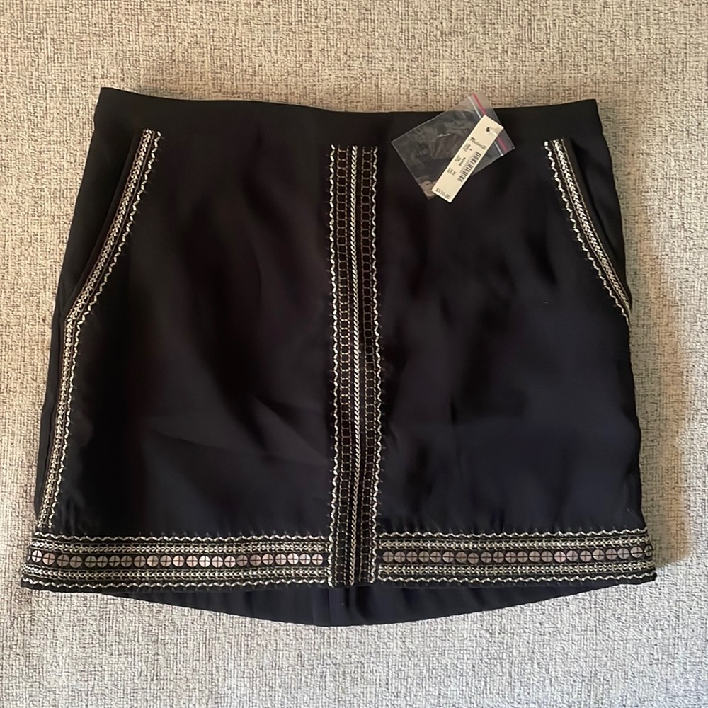 NWT black sequined Madewell mini skirt